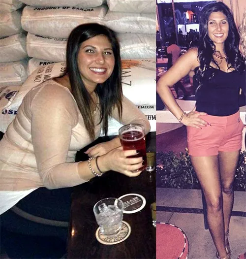 Micaela's before and after transformation